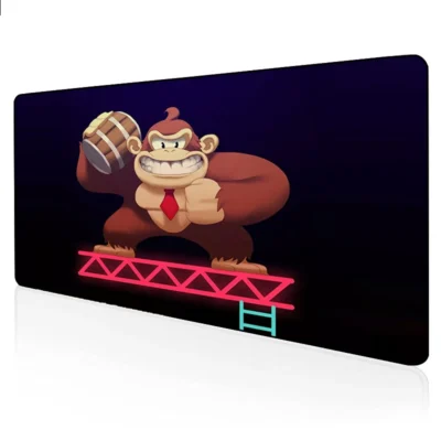 Donkey Kong Mousepad Pc Gamer Keyboard Non slip Office Accessories for Desk Mat Rubber Mouse Pad 19 - Donkey Kong Merch