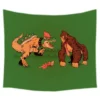 Donkey Kong Pattern Tapestry Decorative Wall Hanging Carpet Bedding Outlet Door Curtain Textiles 1 - Donkey Kong Merch