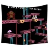 Donkey Kong Pattern Tapestry Decorative Wall Hanging Carpet Bedding Outlet Door Curtain Textiles 5 - Donkey Kong Merch