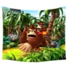 Donkey Kong Wall Hanging Tapestry Bed Manta Yoga Mat Beach Blanket Camping Mattress Sleeping Pad - Donkey Kong Merch