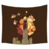 Donkey Kong Wall Hanging Tapestry Bed Manta Yoga Mat Beach Blanket Camping Mattress Sleeping Pad 4 - Donkey Kong Merch