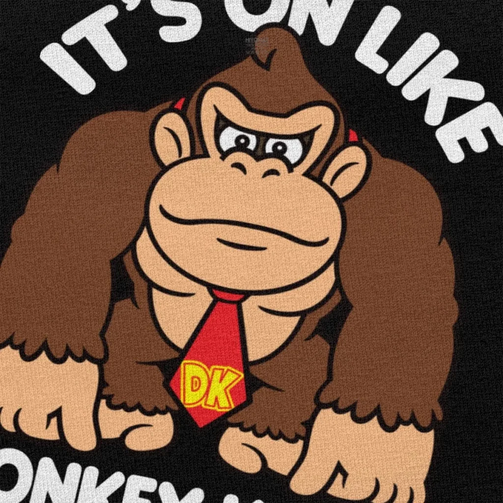 Funny Men T Shirts It s On Donkey Kong T shirt Short Sleeve Soft Cotton Tee 3 - Donkey Kong Merch