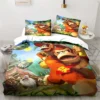 Monkey Cartoon Donkey Kong Fashion Cartoon Duvet Cover Set Three piece Bed Set King Size Double 1 - Donkey Kong Merch