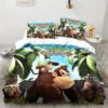 Monkey Cartoon Donkey Kong Fashion Cartoon Duvet Cover Set Three piece Bed Set King Size Double 16 - Donkey Kong Merch