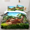 Monkey Cartoon Donkey Kong Fashion Cartoon Duvet Cover Set Three piece Bed Set King Size Double 8 - Donkey Kong Merch