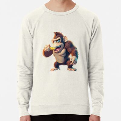 ssrcolightweight sweatshirtmensoatmeal heatherfrontsquare productx1000 bgf8f8f8 14 - Donkey Kong Merch