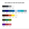 tank top color chart - Donkey Kong Merch