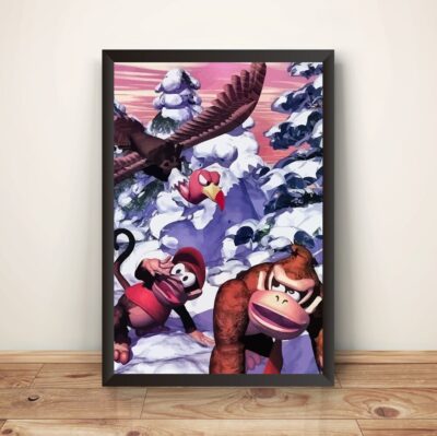 Donkey Kong Freeze Premium Wall Art - Donkey Kong Merch