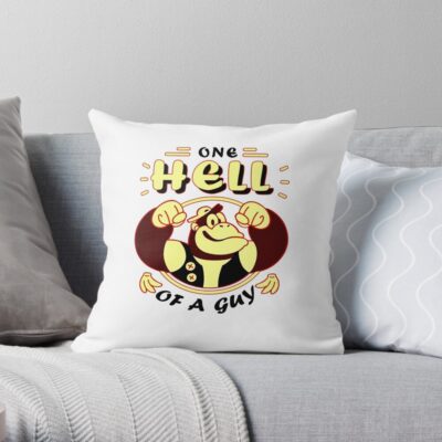 Donkey Kong Hell Throw Pillow - Donkey Kong Merch